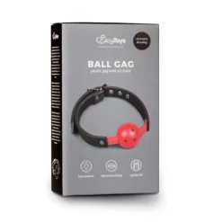 EasyToys Fetish Bâillon-boule Ajourée Noir/rouge -Vestiaire Fetish Soldes 2023 baillon boule ajouree noirrouge 3