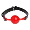 Master Series Bâillon-boule Pleine Noir/rouge -Vestiaire Fetish Soldes 2023 baillon boule pleine noirrouge