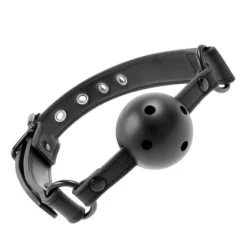 Fetish Bâillon-boule Respirant En Cuir Vegan
