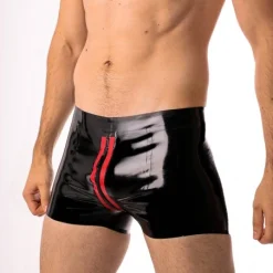 RoB Latex Et Néoprène Boxer Zoom Fullzip Noir Et Rouge Latex -Vestiaire Fetish Soldes 2023 boxer zoom fullzip noir et rouge latex 2