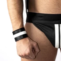 RoB Accessoires Bracelet Bande Blanche Cuir