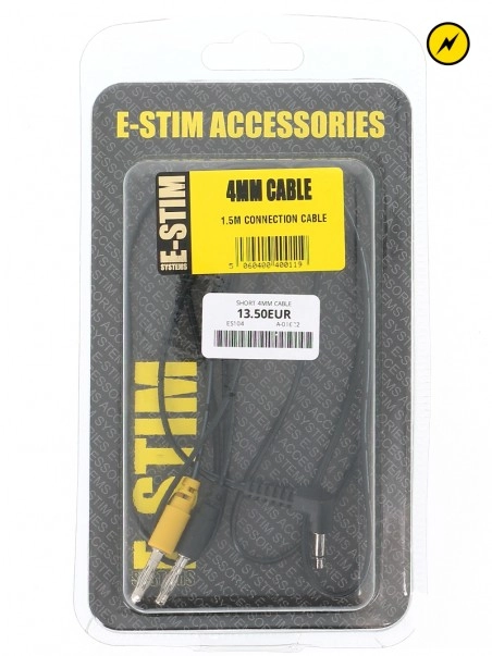E-Stim Systems Cable électro 4 Mm à Jack 3,5 Mm 4 E-Stim Systems Cable électro 4 Mm à Jack 3,5 Mm – Image 2