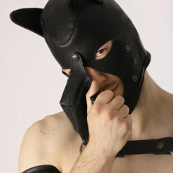 Bruthal Gear Cagoule Chien Cuir -Vestiaire Fetish Soldes 2023 cagoule chien cuir bruthal gear 6