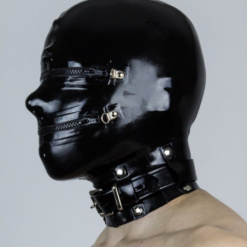 Cagoule Totale En Latex Avec Zip Et Cadenas - Latex 101 -Vestiaire Fetish Soldes 2023 cagoule totale en latex avec zip et cadenas latex 101 2