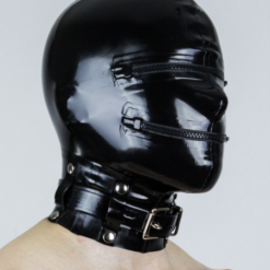 Cagoule Totale En Latex Avec Zip Et Cadenas - Latex 101 -Vestiaire Fetish Soldes 2023 cagoule totale en latex avec zip et cadenas latex 101 4