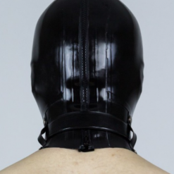 Cagoule Totale En Latex Avec Zip Et Cadenas - Latex 101 -Vestiaire Fetish Soldes 2023 cagoule totale en latex avec zip et cadenas latex 101 5