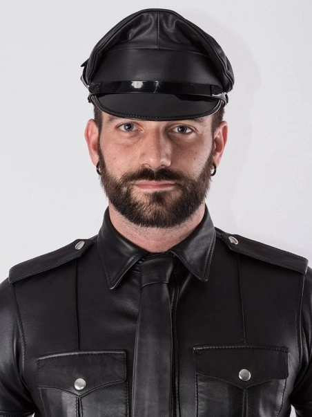 Rob Casquette Militaire Cuir 4 Rob Casquette Militaire Cuir – Image 2