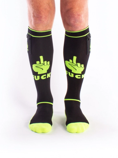 Brutus Chaussettes Hautes Party Socks Fuck (plusieurs Coloris) 3 Brutus Chaussettes Hautes Party Socks Fuck (plusieurs Coloris)