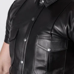 Bruthal Gear Chemise Cuir Slim Fit Premium -Vestiaire Fetish Soldes 2023 chemise cuir slim fit premium 2