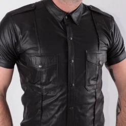 Bruthal Gear Chemise Fit Bruthal Cuir -Vestiaire Fetish Soldes 2023 chemise fit bruthal cuir 2