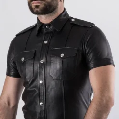 Chemise RoB Cuir -Vestiaire Fetish Soldes 2023 chemise rob cuir 3
