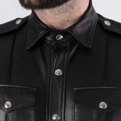 Chemise RoB Cuir -Vestiaire Fetish Soldes 2023 chemise rob cuir 4