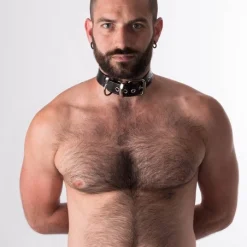 RoB Accessoires Collier Et Menottes De Contraintes Cuir -Vestiaire Fetish Soldes 2023 collier et menottes de contraintes cuir 3