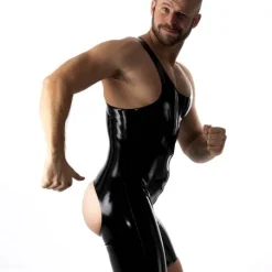 RoB Latex Et Néoprène Combinaison Bretelles Backless Latex -Vestiaire Fetish Soldes 2023 combinaison bretelles backless latex 3