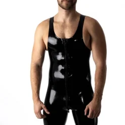 RoB Latex Et Néoprène Combinaison Bretelles Backless Latex -Vestiaire Fetish Soldes 2023 combinaison bretelles backless latex 4
