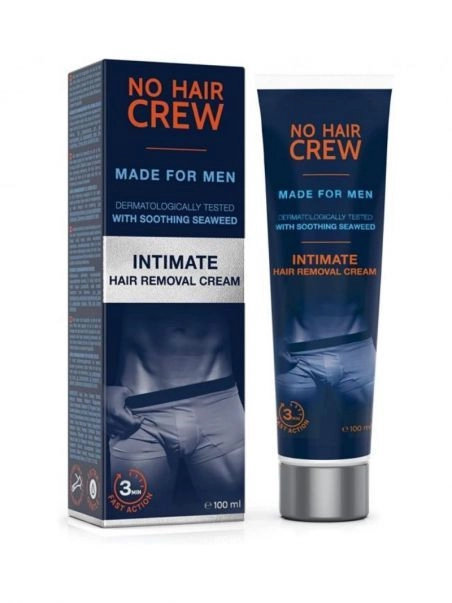 Crème Dépilatoire Pour Hommes Spéciale Zone Intimes - No Hair Crew 3 Crème Dépilatoire Pour Hommes Spéciale Zone Intimes - No Hair Crew