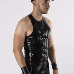 RoB Latex Et Néoprène Débardeur Y Zip Latex -Vestiaire Fetish Soldes 2023 debardeur y zip latex 4