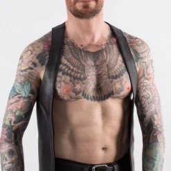 Rob Gilet Barman Cuir -Vestiaire Fetish Soldes 2023 gilet barman cuir 2