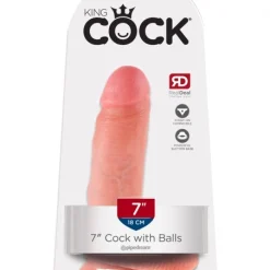 Pipedream Gode King Cock Réaliste 7' - 19,4 X 4,6 Cm -Vestiaire Fetish Soldes 2023 gode realiste 20 cm king cock 4