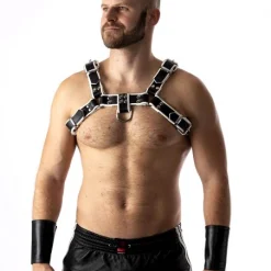 RoB Accessoires Harnais En Cuir Souple Pitbull Bords Blancs -Vestiaire Fetish Soldes 2023 harnais en cuir souple pitbull bords blancs 5