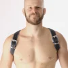 RoB Accessoires Harnais Epaules Bords Bleus En Cuir Souple -Vestiaire Fetish Soldes 2023 harnais epaules bords bleus en cuir souple