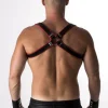 RoB Accessoires Harnais Epaules Bords Rouges En Cuir Souple 2 RoB Accessoires Harnais Epaules Bords Rouges En Cuir Souple -Vestiaire Fetish Soldes 2023 harnais epaules bords rouges en cuir souple