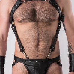 Bruthal Gear Jockstrap All Black Bruthal Cuir -Vestiaire Fetish Soldes 2023 jockstrap all black bruthal cuir 3