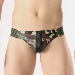 The Red Jockstrap Militaire En Cuir