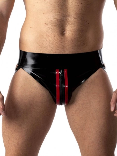 RoB Latex Et Néoprène Jockstrap Zip Rouge/noir Latex 3 RoB Latex Et Néoprène Jockstrap Zip Rouge/noir Latex