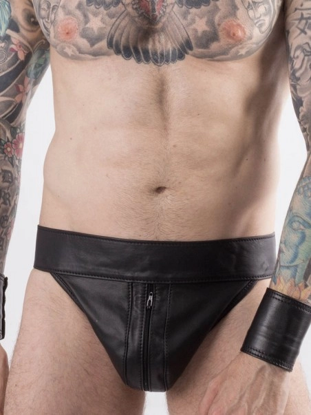 Rob Jockstrap Zippé Cuir 5 Rob Jockstrap Zippé Cuir – Image 3