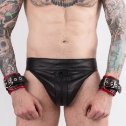 RoB Accessoires Menottes Cuir Bords Rouges