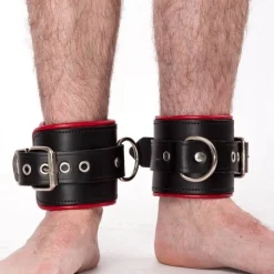 RoB Accessoires Menottes Cuir Chevilles Bords Rouges -Vestiaire Fetish Soldes 2023 menottes chevilles bords rouges cuir 3