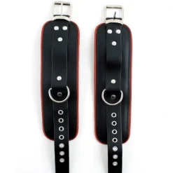 RoB Accessoires Menottes Cuir Chevilles Bords Rouges -Vestiaire Fetish Soldes 2023 menottes chevilles bords rouges cuir 5