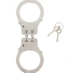 Autres Menottes, Double Charnière Métal -Vestiaire Fetish Soldes 2023 menottes double charniere metal 4