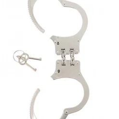 Autres Menottes, Double Charnière Métal -Vestiaire Fetish Soldes 2023 menottes double charniere metal 7