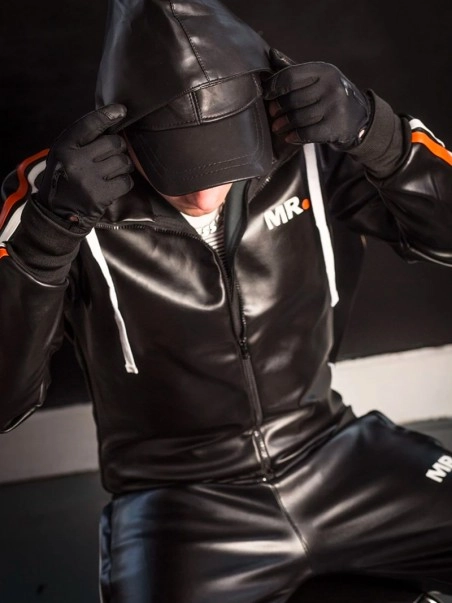 Mr. Riegillio Hoodie Simili-cuir 4 Mr. Riegillio Hoodie Simili-cuir – Image 2