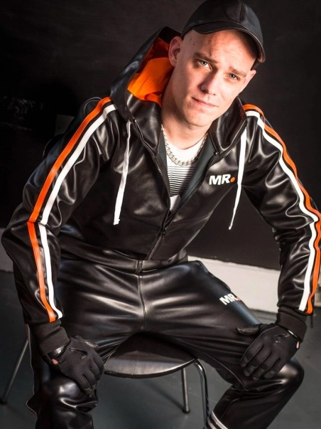 Mr. Riegillio Hoodie Simili-cuir 5 Mr. Riegillio Hoodie Simili-cuir – Image 3