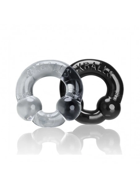 Oxballs Lot 2 Cockrings élastiques Noir UltraBalls 3 Oxballs Lot 2 Cockrings élastiques Noir UltraBalls