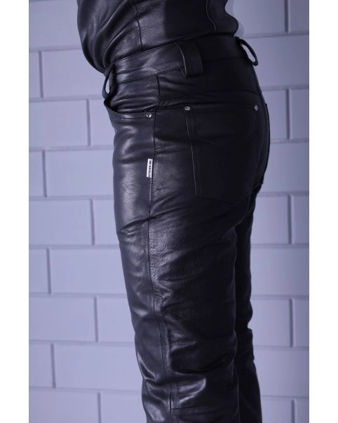 Mr. Riegillio Pantalon Droit En Cuir Fin 5 Mr. Riegillio Pantalon Droit En Cuir Fin – Image 3