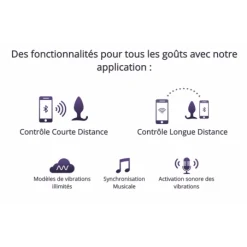 We-Vibe Plug Connecté Vibrant Hush -Vestiaire Fetish Soldes 2023 plug connecte vibrant hush 7