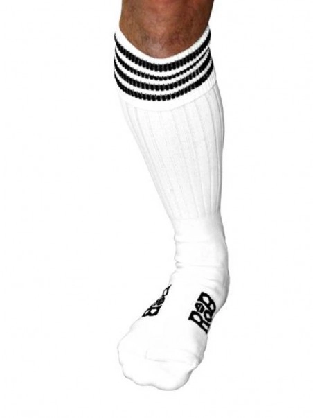 RoB Accessoires Chaussettes Sneaker, Blanches, Bandes Noires 3 RoB Accessoires Chaussettes Sneaker, Blanches, Bandes Noires