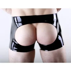 Short En Latex Cul Ouvert Cheeky - Latex 101 -Vestiaire Fetish Soldes 2023 short en latex cul ouvert cheeky latex 101 3