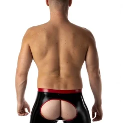 RoB Latex Et Néoprène Short Fucky Noir Et Rouge Latex -Vestiaire Fetish Soldes 2023 short fucky noir et rouge latex 2