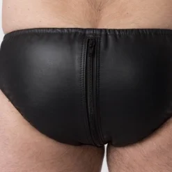 Rob Slip Zippé Cuir -Vestiaire Fetish Soldes 2023 slip zippe cuir 1